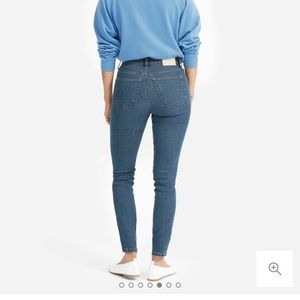 Everlane Stretch High-Rise Skinny in Mid Blue